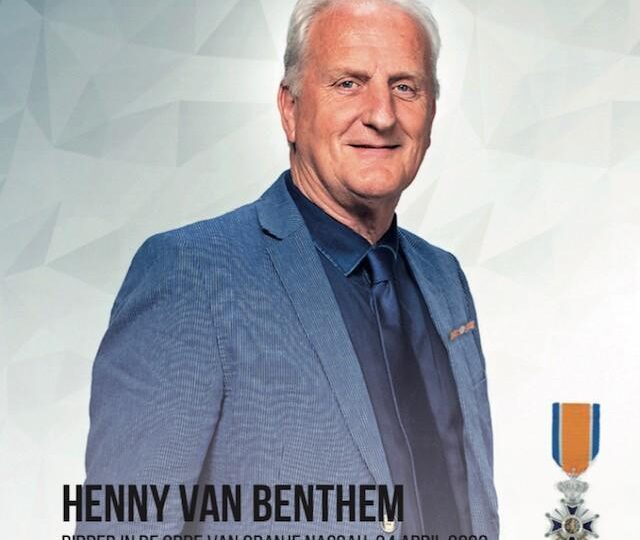 Bestuurslid ION Henny van Benthem benoemd tot Ridder in de Orde van Oranje-Nassau